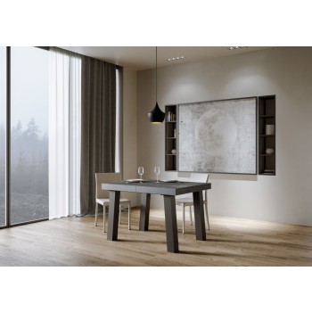Bridge Table - Extendable table 90x140/244 cm Bridge White Ash Anthracite frame