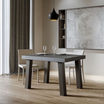 Bridge Table - Extendable table 90x140/244 cm Bridge White Ash Anthracite frame