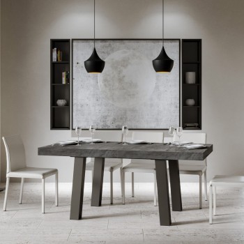 Bridge Table - Extendable table 90x160/264 cm Bridge White Ash Anthracite frame