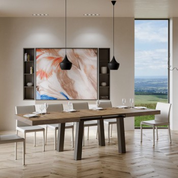 Bridge Table - Extendable table 90x160/264 cm Bridge White Ash Anthracite frame