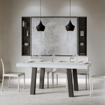 Bridge Table - Extendable table 90x160/264 cm Bridge White Ash Anthracite frame