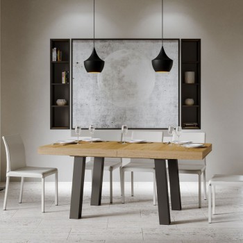 Bridge Table - Extendable table 90x160/264 cm Bridge White Ash Anthracite frame