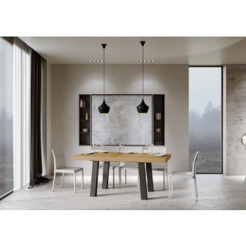 Bridge Table - Extendable table 90x160/264 cm Bridge White Ash Anthracite frame