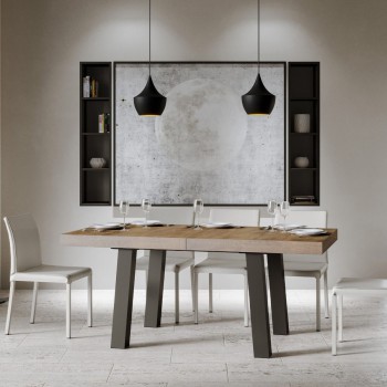 Bridge Table - Extendable table 90x180/284 cm Bridge White Ash Anthracite frame