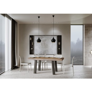 Bridge Table - Extendable table 90x180/284 cm Bridge White Ash Anthracite frame