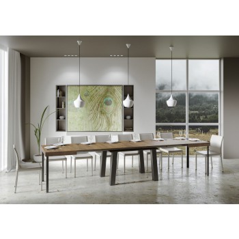 Bridge Table - Extendable table 90x180/440 cm Bridge White Ash Anthracite frame