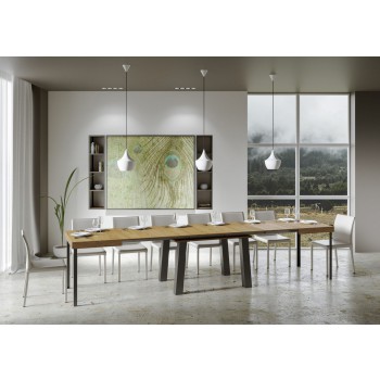 Bridge Table - Extendable table 90x180/440 cm Bridge White Ash Anthracite frame