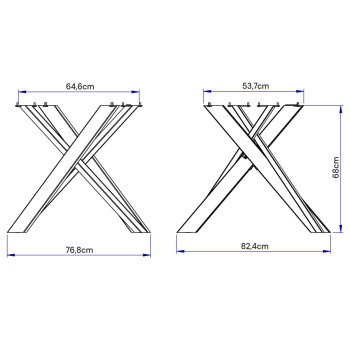 Clerk table with white legs D.90 - Extendable table 90x90/194 cm Clerk with white ash top - white legs