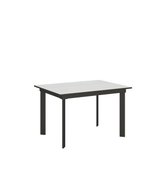 Cumar Table - Extendable Table 90x120/180 cm Cumar White Ash Anthracite Frame