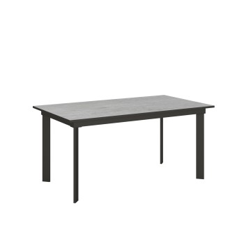 Cumar Table - Extendable Table 90x160/220 cm Cumar White Ash Anthracite Frame