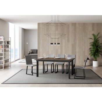 Cumar Table - Extendable Table 90x160/220 cm Cumar White Ash Anthracite Frame