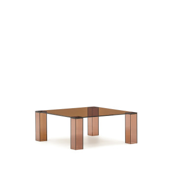 Adularia tempered glass side table