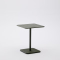 Brai outdoor table in dark grey galvanised steel 70 x 70 cm
