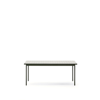 Maurina outdoor table in galvanized steel