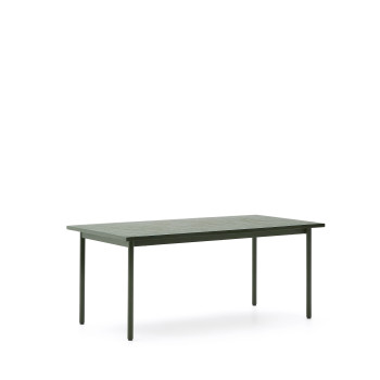 Maurina outdoor table in galvanized steel