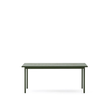 Maurina outdoor table in galvanized steel
