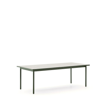 Maurina outdoor table in galvanized steel