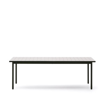 Maurina outdoor table in galvanized steel