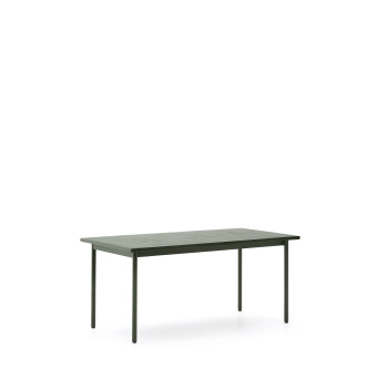Maurina outdoor table in galvanized steel