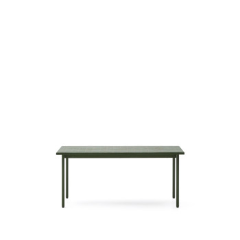 Maurina outdoor table in galvanized steel