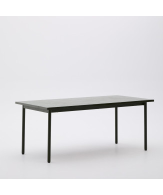 Maurina outdoor table in galvanized steel