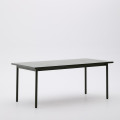 Maurina outdoor table in galvanized steel