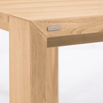 Victoire outdoor table in solid tea wood