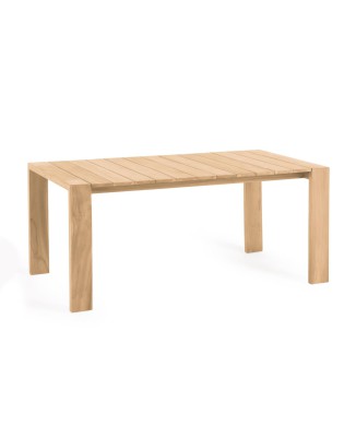 Victoire outdoor table in solid tea wood