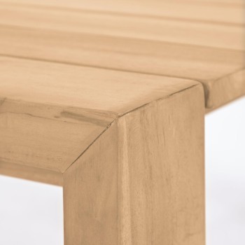 Victoire outdoor table in solid tea wood