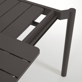 Zaltana extendable aluminum outdoor table