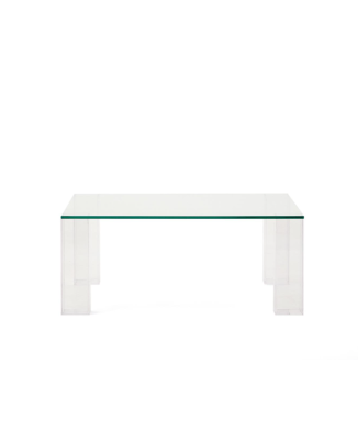 Adularia tempered glass side table