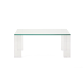Adularia tempered glass side table