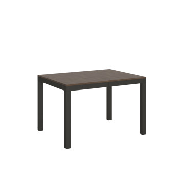 Everyday Evolution table with anthracite legs and frame D.90 - Extendable table 90x120/380 cm Everyday Evolution White Ash with anthracite legs and frame