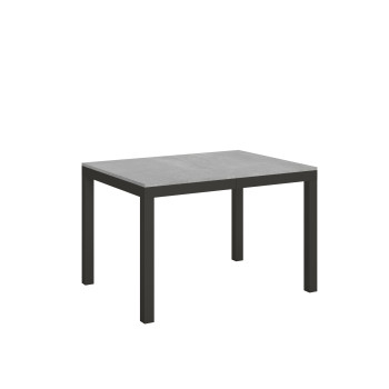 Everyday Evolution table with anthracite legs and frame D.90 - Extendable table 90x120/380 cm Everyday Evolution White Ash with anthracite legs and frame