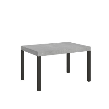 Everyday table with anthracite legs D.80 - Extendable table 80x140/224 cm Everyday White Ash with anthracite legs