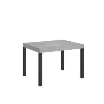 Everyday table with anthracite legs D.90 - Extendable table 70x110/194 cm Everyday White Ash with anthracite legs