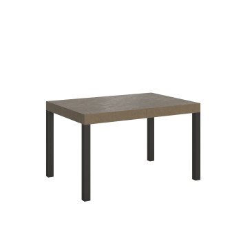 Everyday table with anthracite legs D.90 - Extendable table 90x140/400 cm Everyday White Ash with anthracite legs