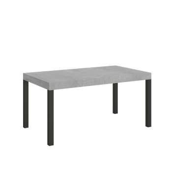 Everyday table with anthracite legs D.90 - Extendable table 90x160/264 cm Everyday White Ash with anthracite legs
