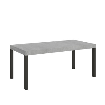 Everyday table with anthracite legs D.90 - Extendable table 90x180/284 cm Everyday White Ash with anthracite legs