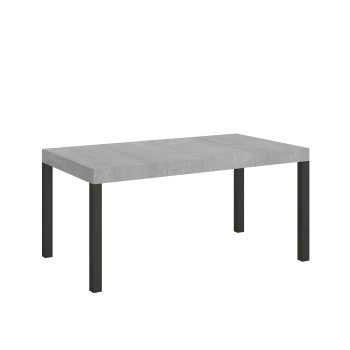Everyday Premium table with anthracite legs D.90 - Extendable table 90x130/390 cm Everyday Premium White Ash with anthracite legs