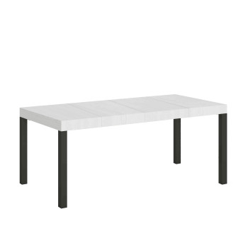 Everyday Premium table with anthracite legs D.90 - Extendable table 90x160/264 cm Everyday Premium White Ash with anthracite legs