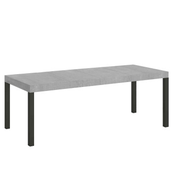 Everyday Premium table with anthracite legs D.90 - Extendable table 90x200/460 cm Everyday Premium White Ash with anthracite legs
