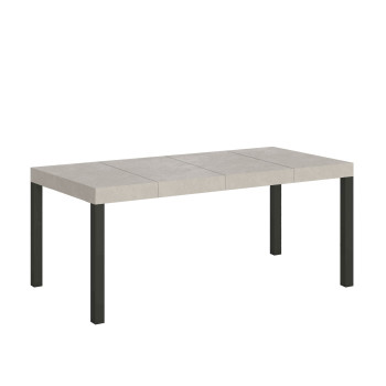 Everyday Premium table with anthracite legs D.90 - Extendable table 90x90/246 cm Everyday Premium White Ash with anthracite legs