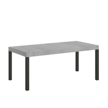 Everyday Premium table with anthracite legs D.90 - Extendable table 90x90/246 cm Everyday Premium White Ash with anthracite legs