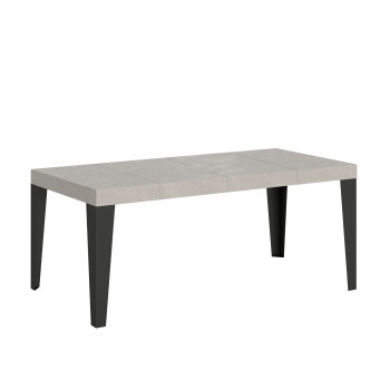 Flame Premium table with anthracite legs D.90 - Extendable table 140/244x90 cm Flame Premium white ash with anthracite legs