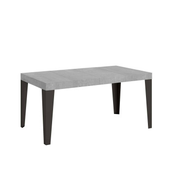 Flame Premium table with anthracite legs D.90 - Extendable table 140/400x90 cm Flame Premium white ash with anthracite legs