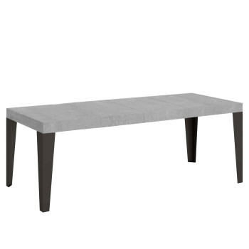 Flame Premium table with anthracite legs D.90 - Extendable table 180/440x90 cm Flame Premium white ash with anthracite legs