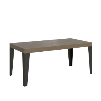 Flame Premium table with anthracite legs D.90 - Extendable table 200/460x90 cm Flame Premium white ash with anthracite legs