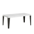 Extendable table 90x90/246 cm Flame Premium with anthracite frame