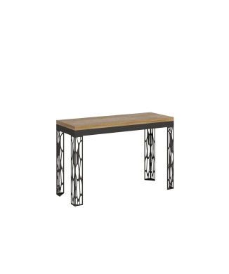 Ghibli Double Table - 120x45/90 cm Ghibli Double Natural Oak Folding Table with Anthracite Frame